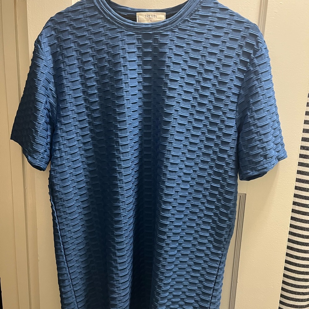 Kenzo Textured Navy Short Sleeve Tee
